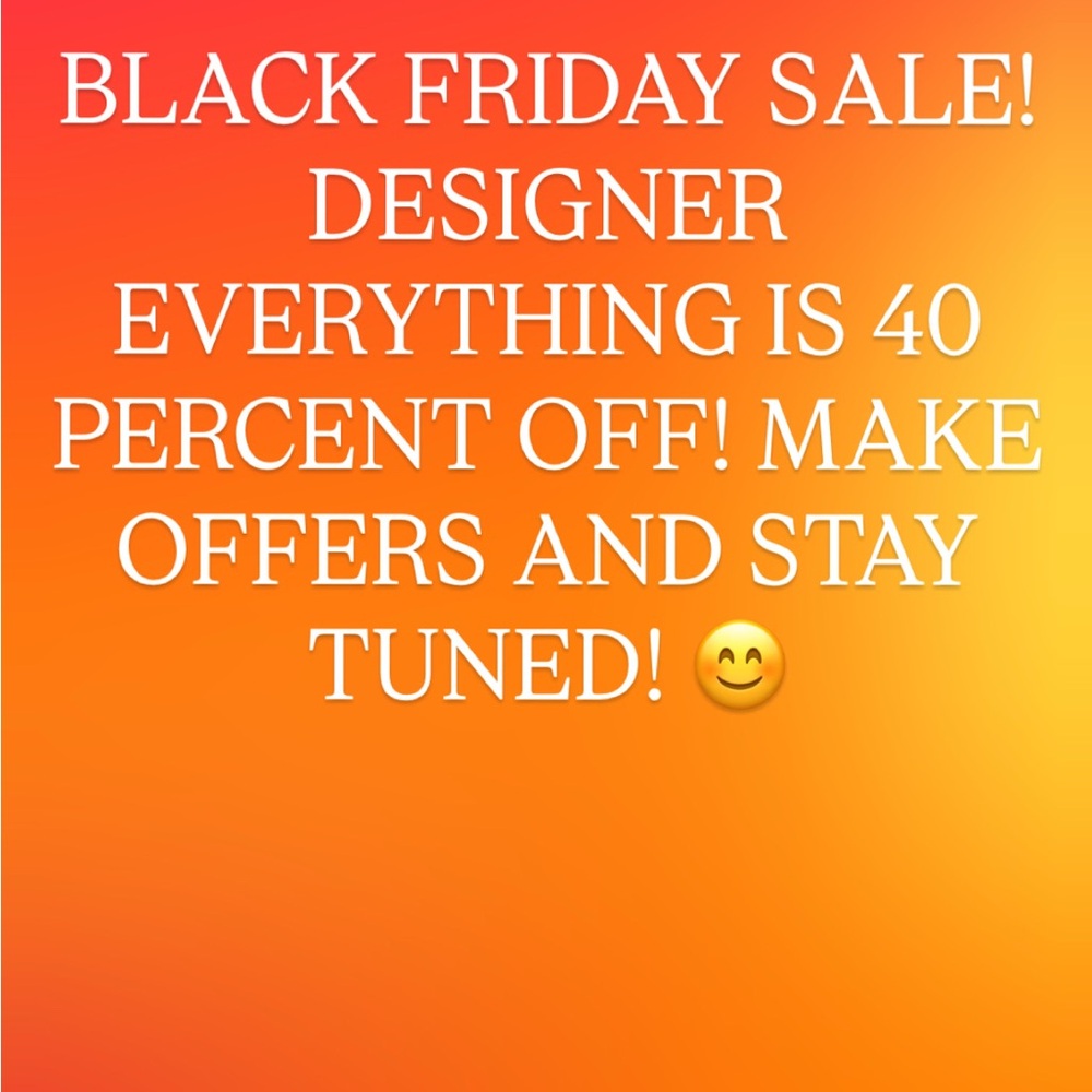 Black Friday Sale Announcement